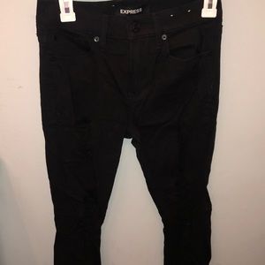 NEW Express Black Ripped Skinny Jeans